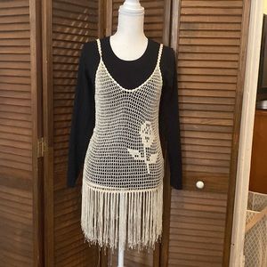 Vintage mesh woven tank top